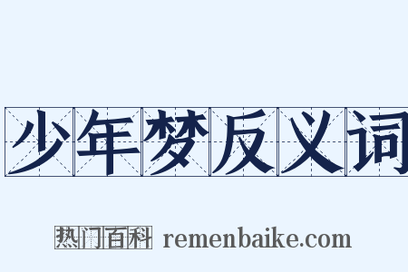 少年梦反义词是什么意思的图片